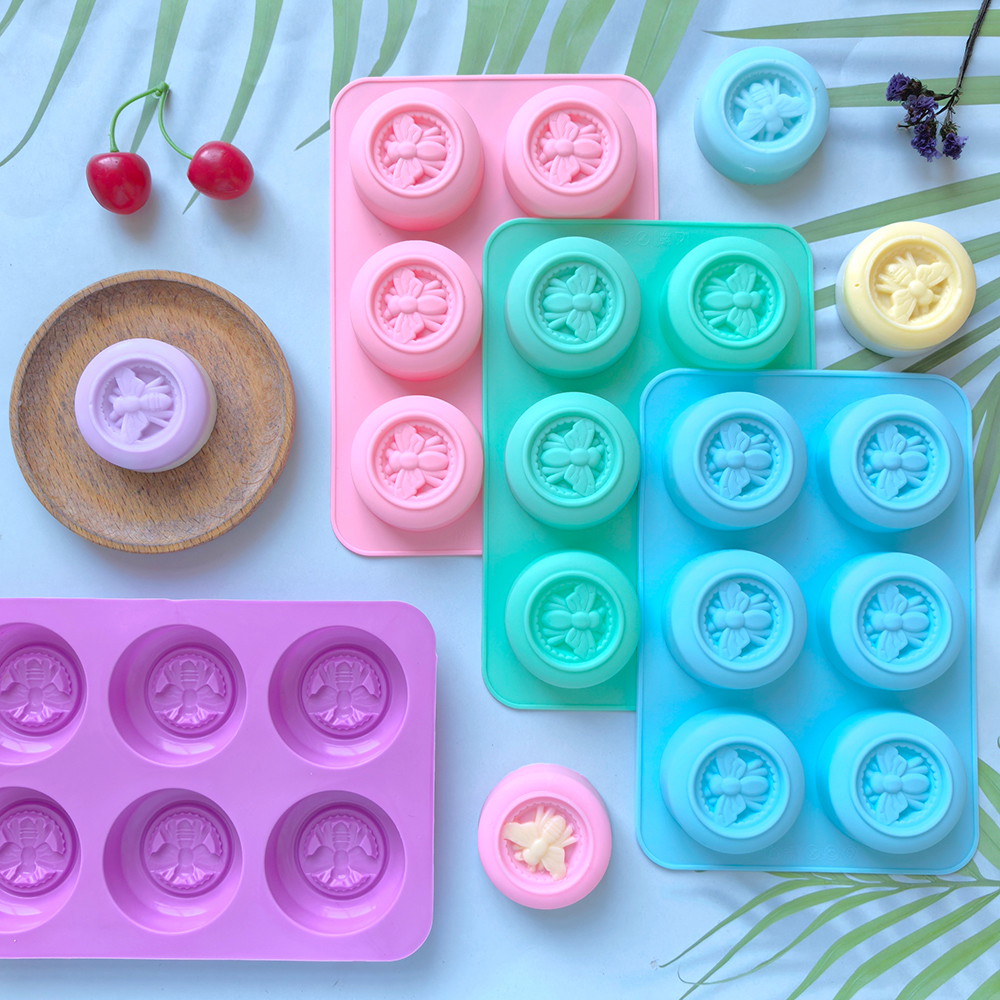 Bath Bomb Mold - 1pc Silicone Soap Mold, 3D 6-cavity