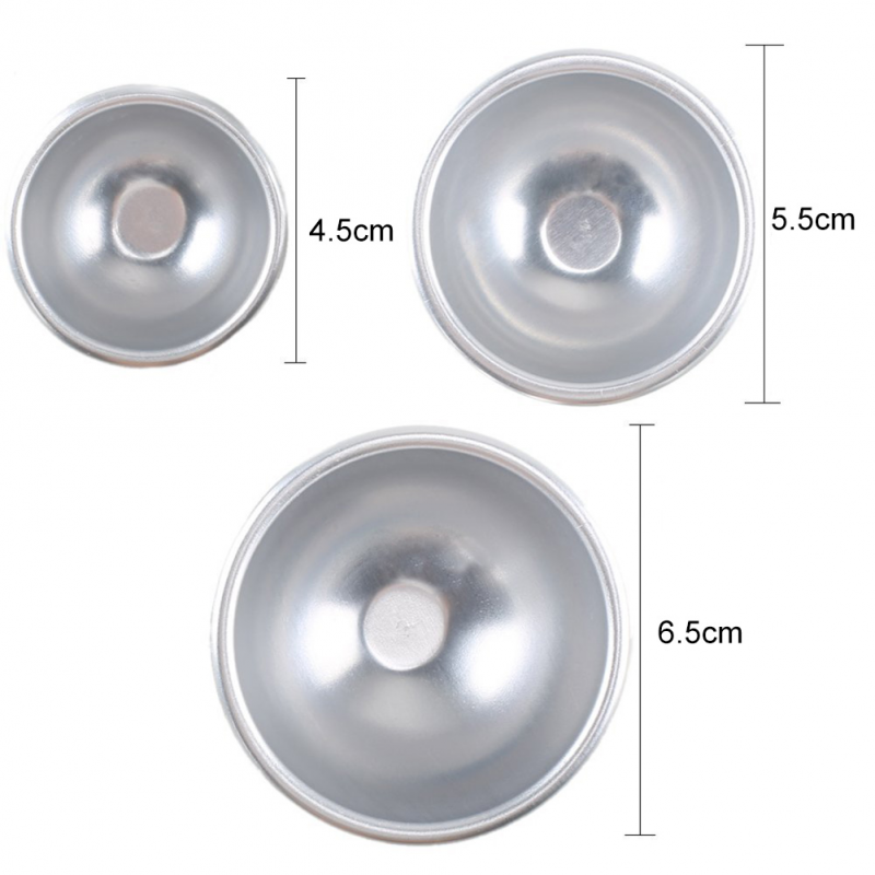 6Pcs Sphere Bath Bomb Molds, D – Bath Bomb Mold recenzja i cena