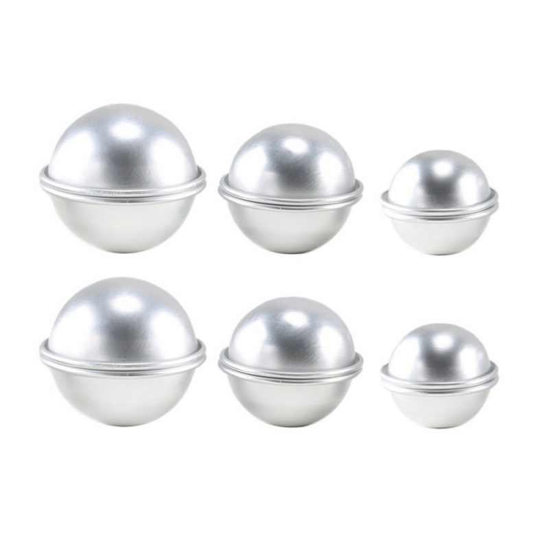 6Pcs Sphere Bath Bomb Molds, D – Bath Bomb Mold recenzja i cena