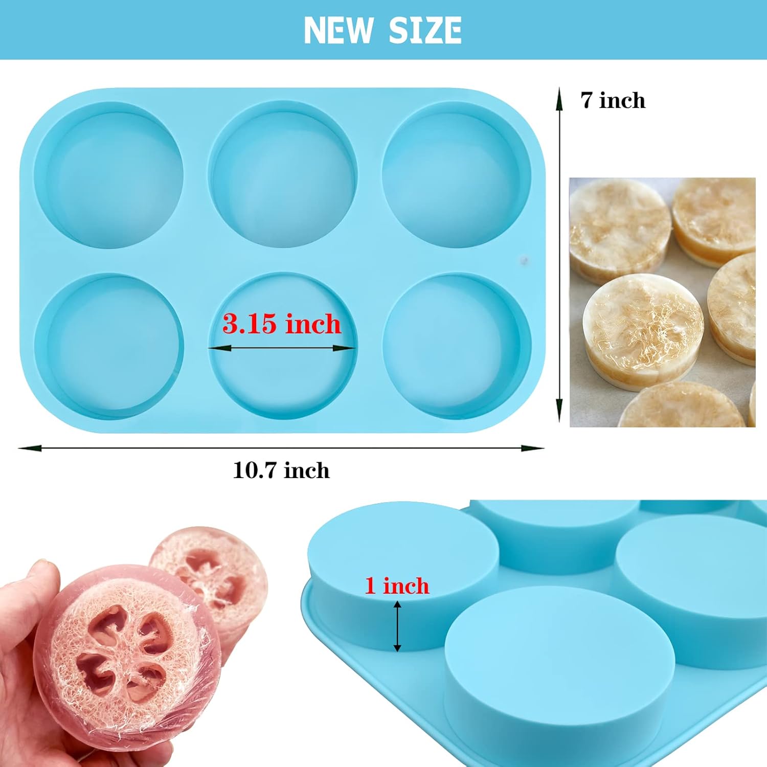4oz Round Silicone Soap Molds  – Bath Bomb Mold recenzja i cena