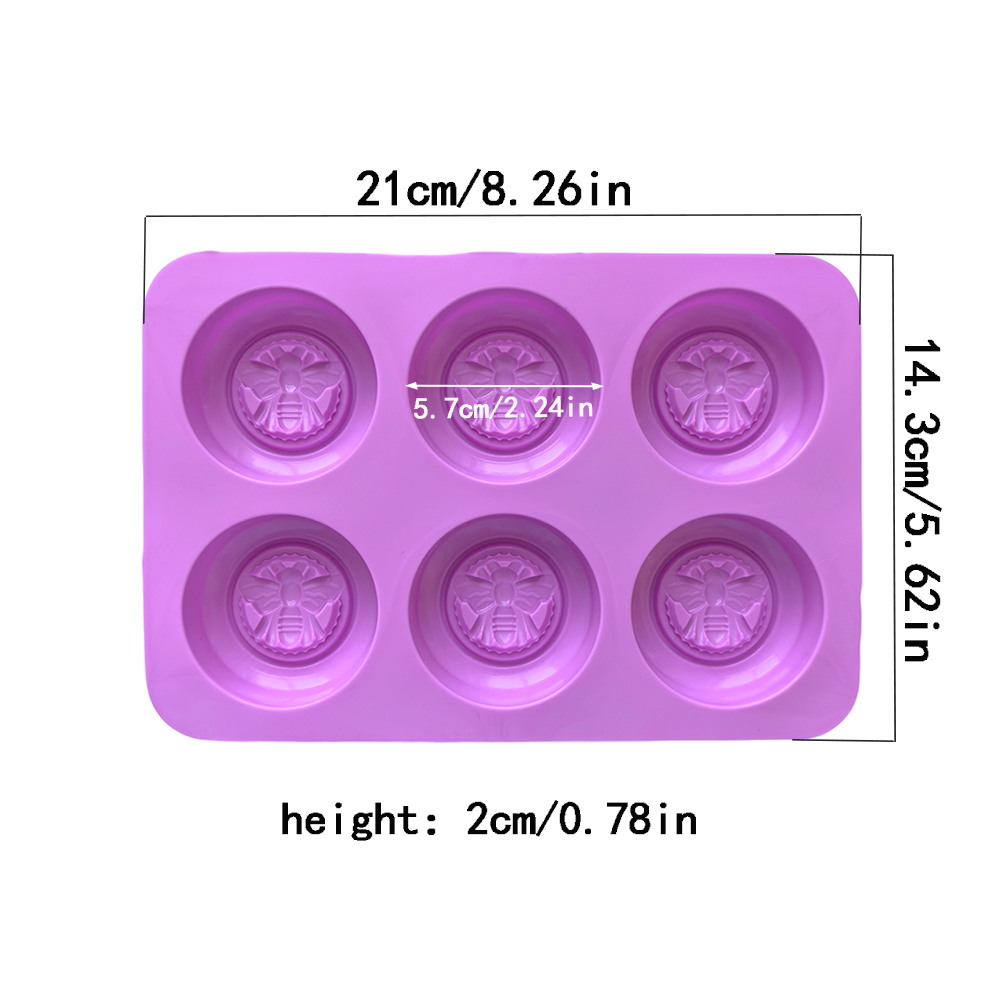 1pc Silicone Soap Mold, 3D 6-c – Bath Bomb Mold recenzja i cena