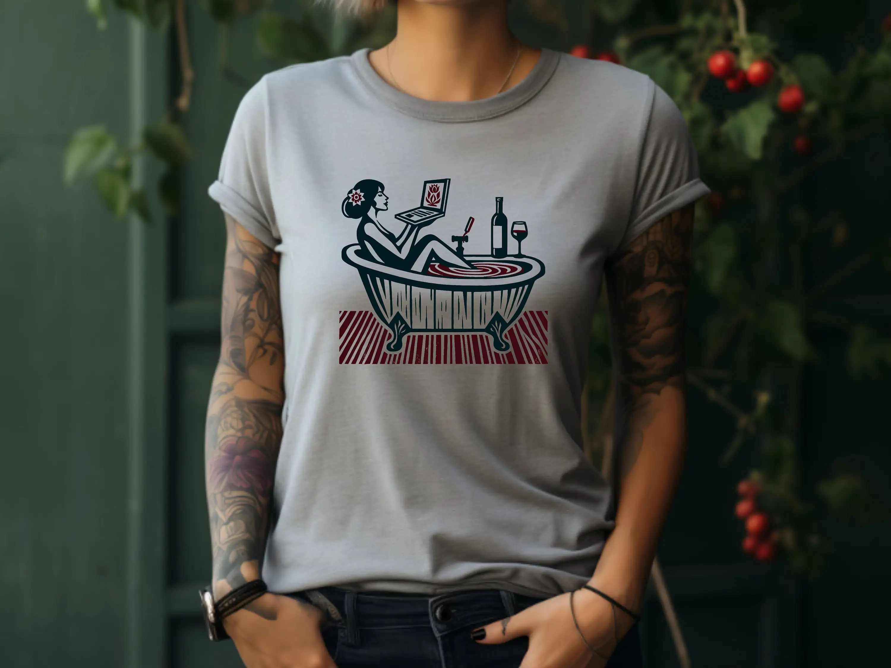 Self Care T Shirt Wine Lover B – Spa Wellness The Fort recenzja i cena
