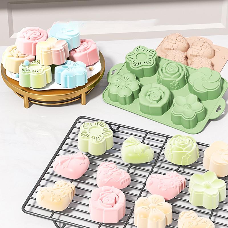 SU Flower Silicone Mold, 6 Cav – Bath Bomb Mold recenzja i cena