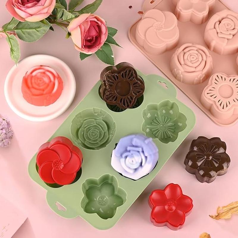 SU Flower Silicone Mold, 6 Cav – Bath Bomb Mold recenzja i cena