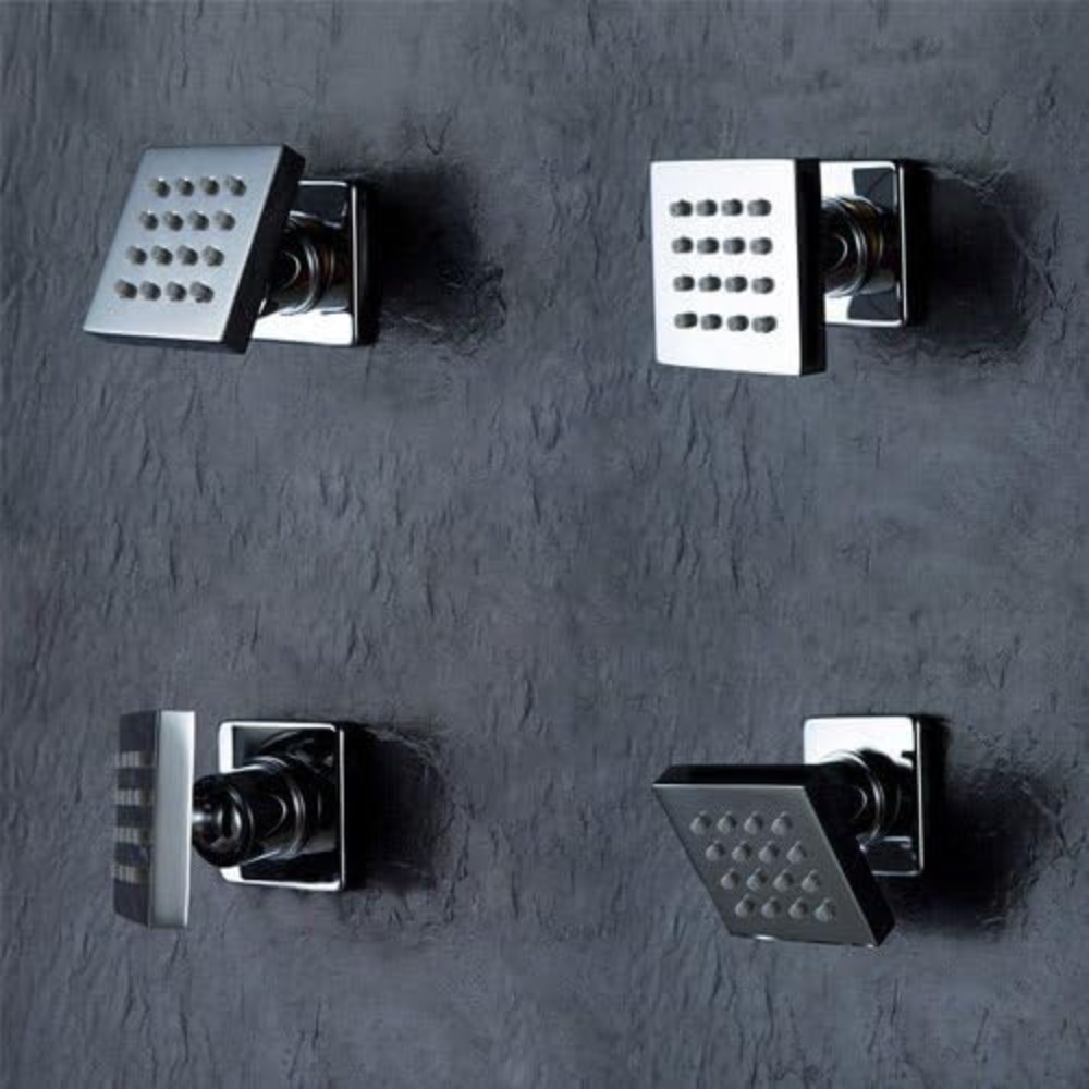 4 Pcs Square Solid Brass Showe – Spa & Wellness Joule recenzja i cena