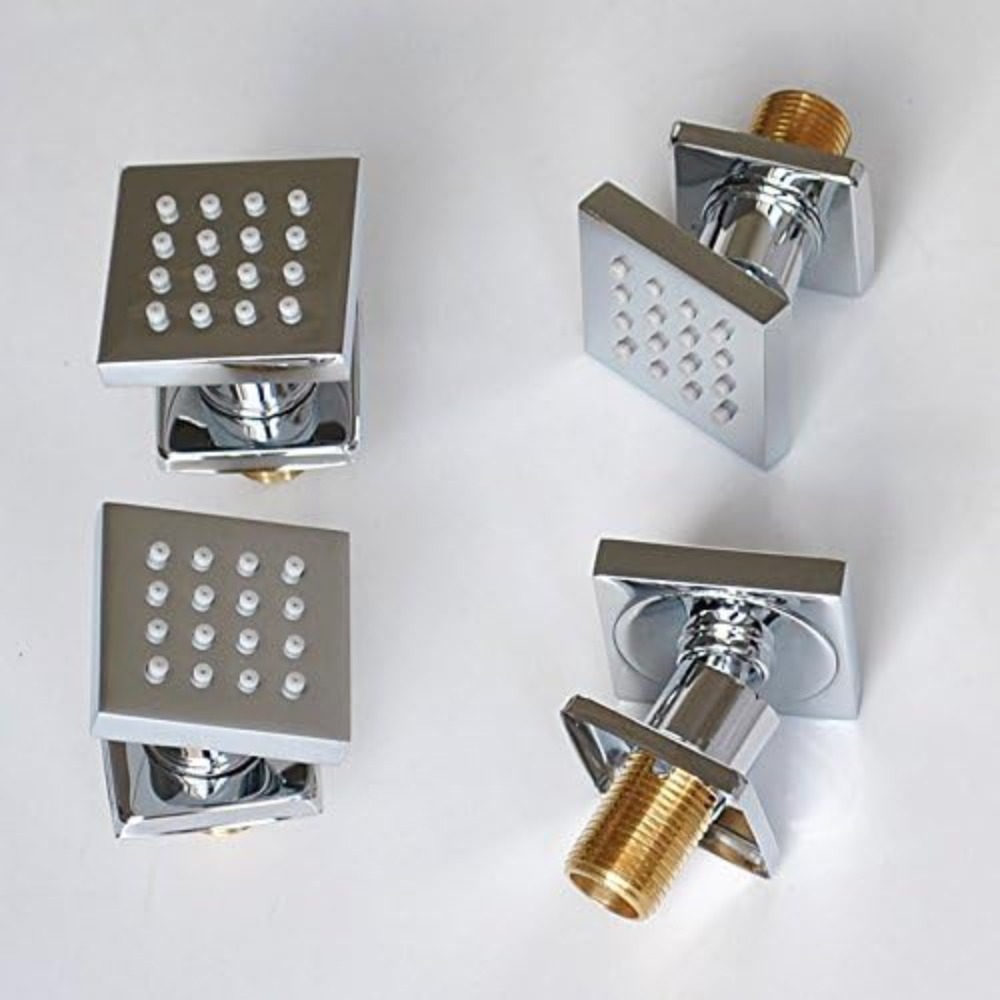 4 Pcs Square Solid Brass Showe – Spa & Wellness Joule recenzja i cena