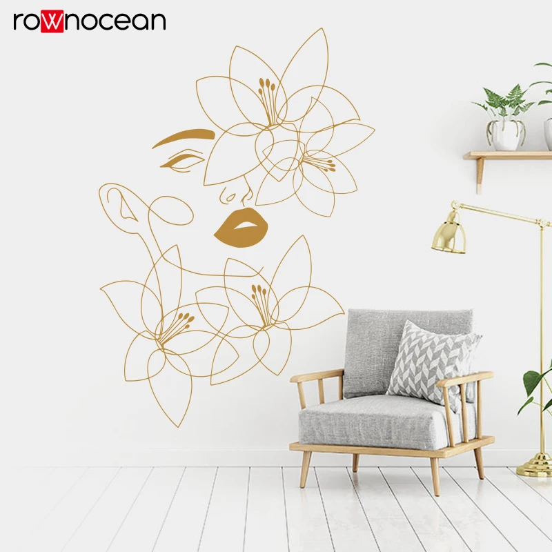 One Line Wall Decals Beauty Wa – Wellness Spa And Salon recenzja i cena