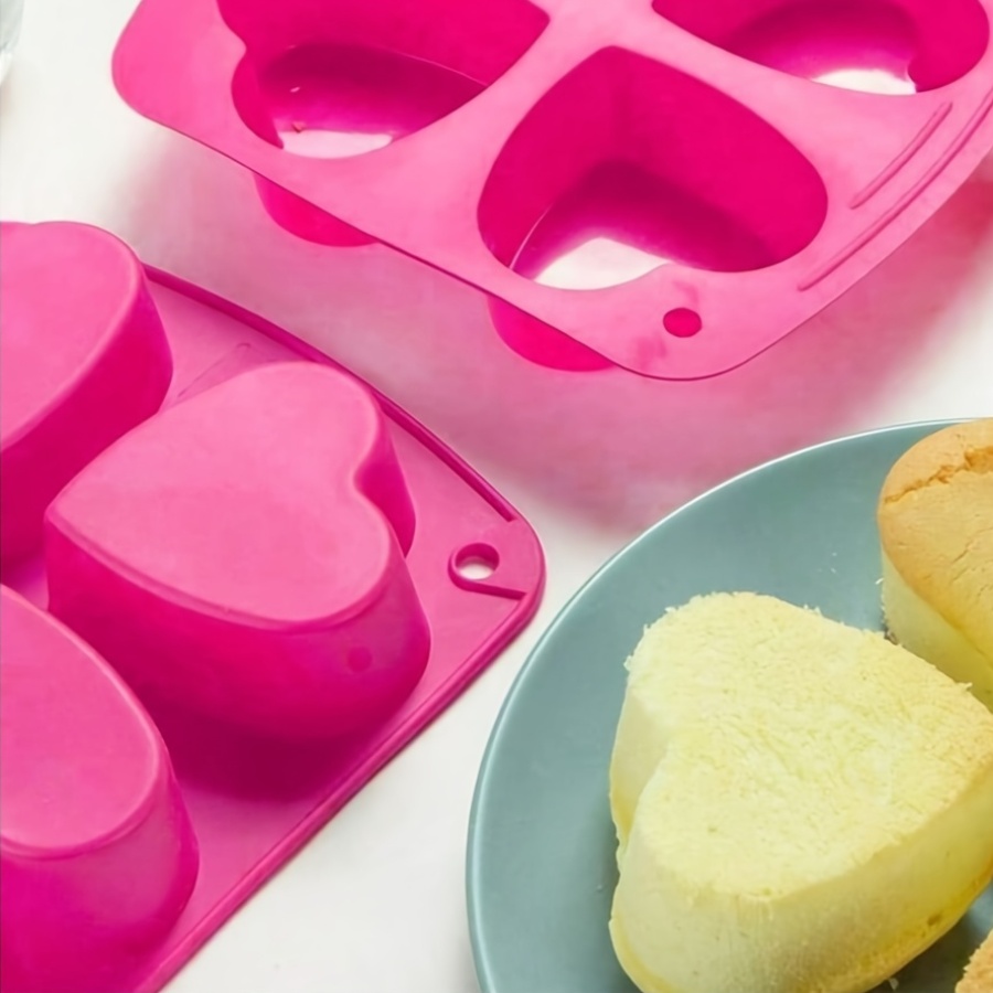 Silicone Mold with 4 Heart-Sha – Bath Bomb Mold recenzja i cena