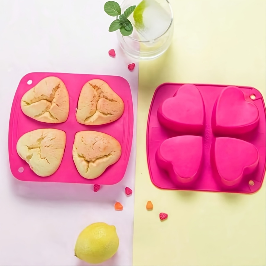 Silicone Mold with 4 Heart-Sha – Bath Bomb Mold recenzja i cena